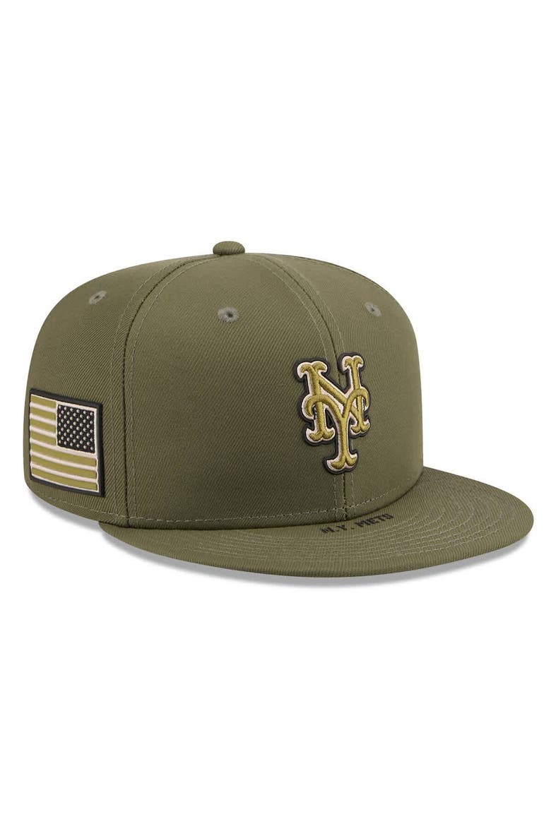 Men's New Era  Olive New York Mets 2026 Armed Forces Day 59FIFTY Fitted Hat, Main, color, Olive