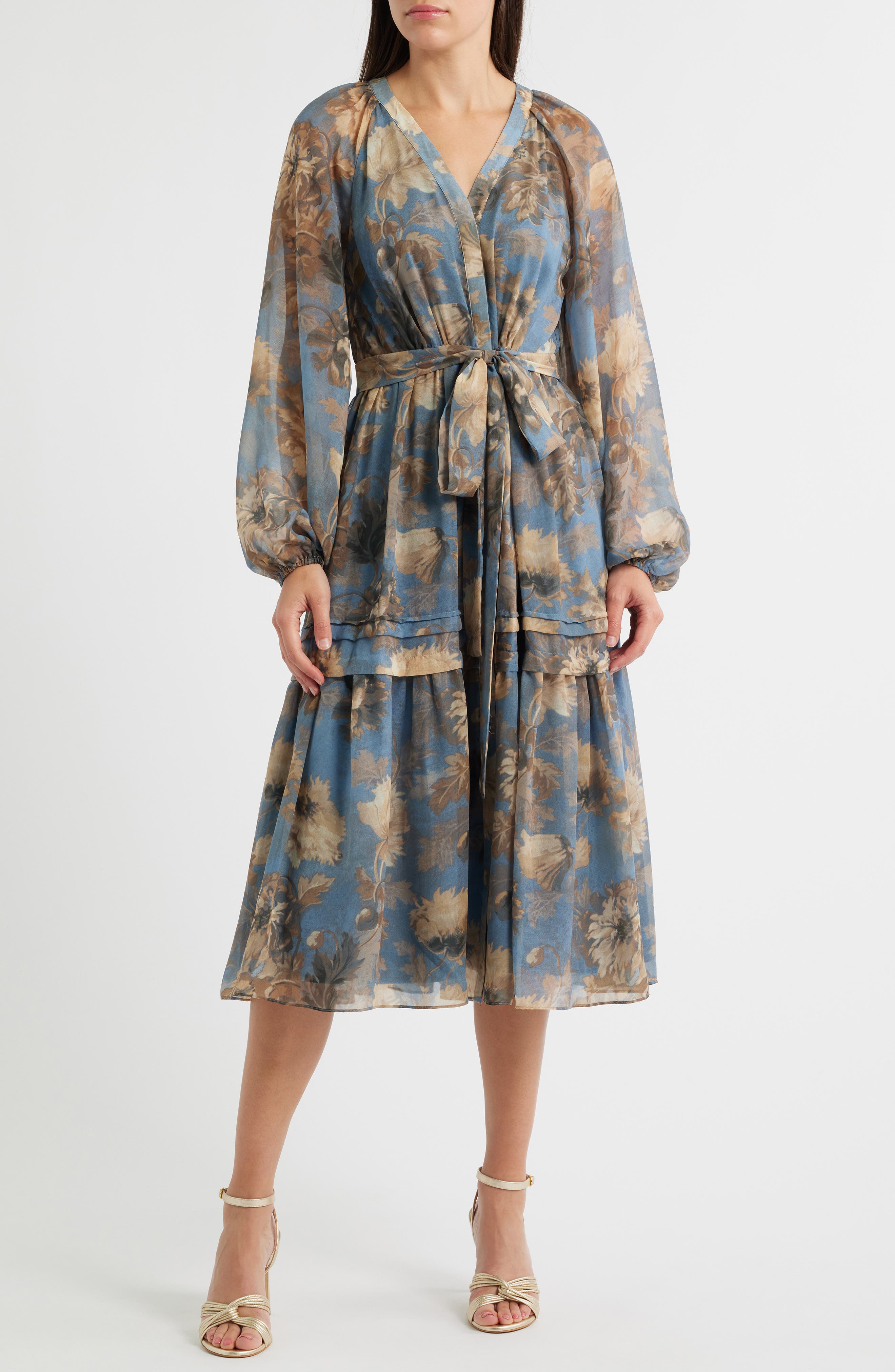 Belle Long Sleeve Midi Dress