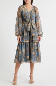 KOBI HALPERIN Belle Long Sleeve Midi Dress