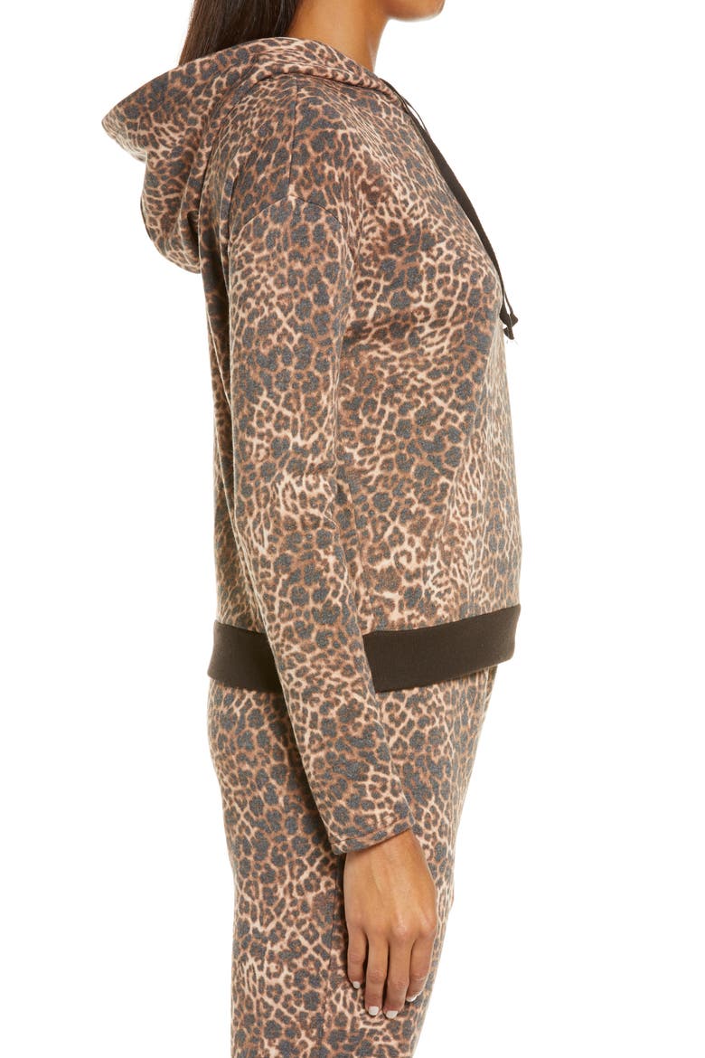 Soft Lounge Hoodie), Alternate, color, BEIGE BISQUE LEOPARD