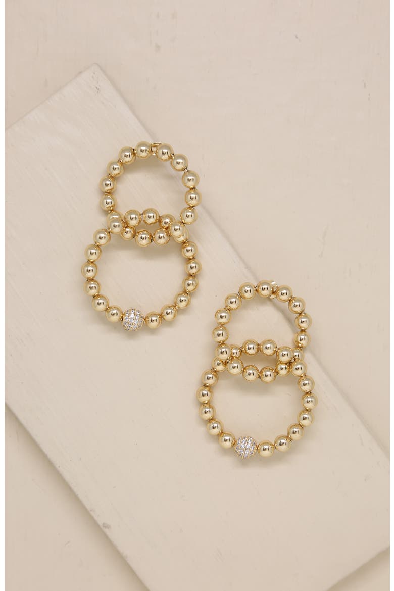 Interlocked Ettika Interlocked Ball Hoop Drop Earrings (Women) | Nordstromrack