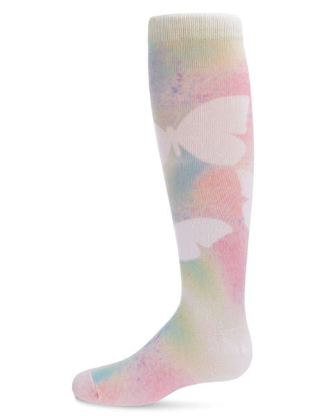 Pastel Butterfly Knee High Sock (Little Kid & Big Kid)