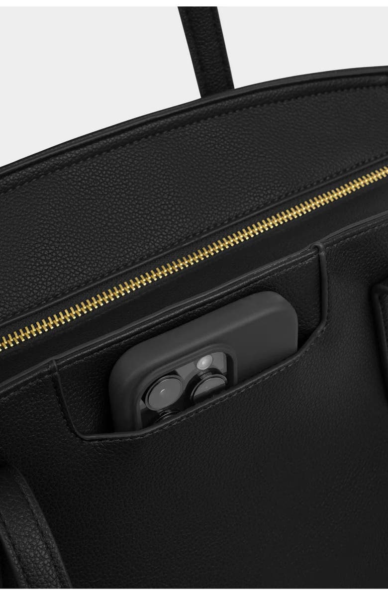 Katie Loxton Harlyn Work Tote Bag in Black, Alternate, color,