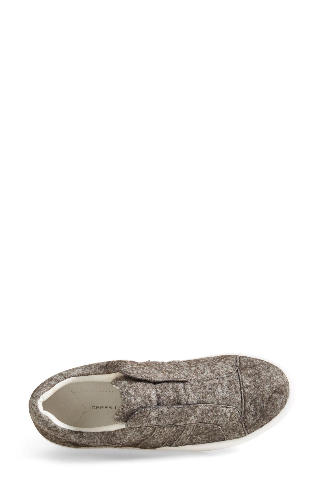 'Laurel' Sneaker, Alternate, color, DARK TAUPE FELT