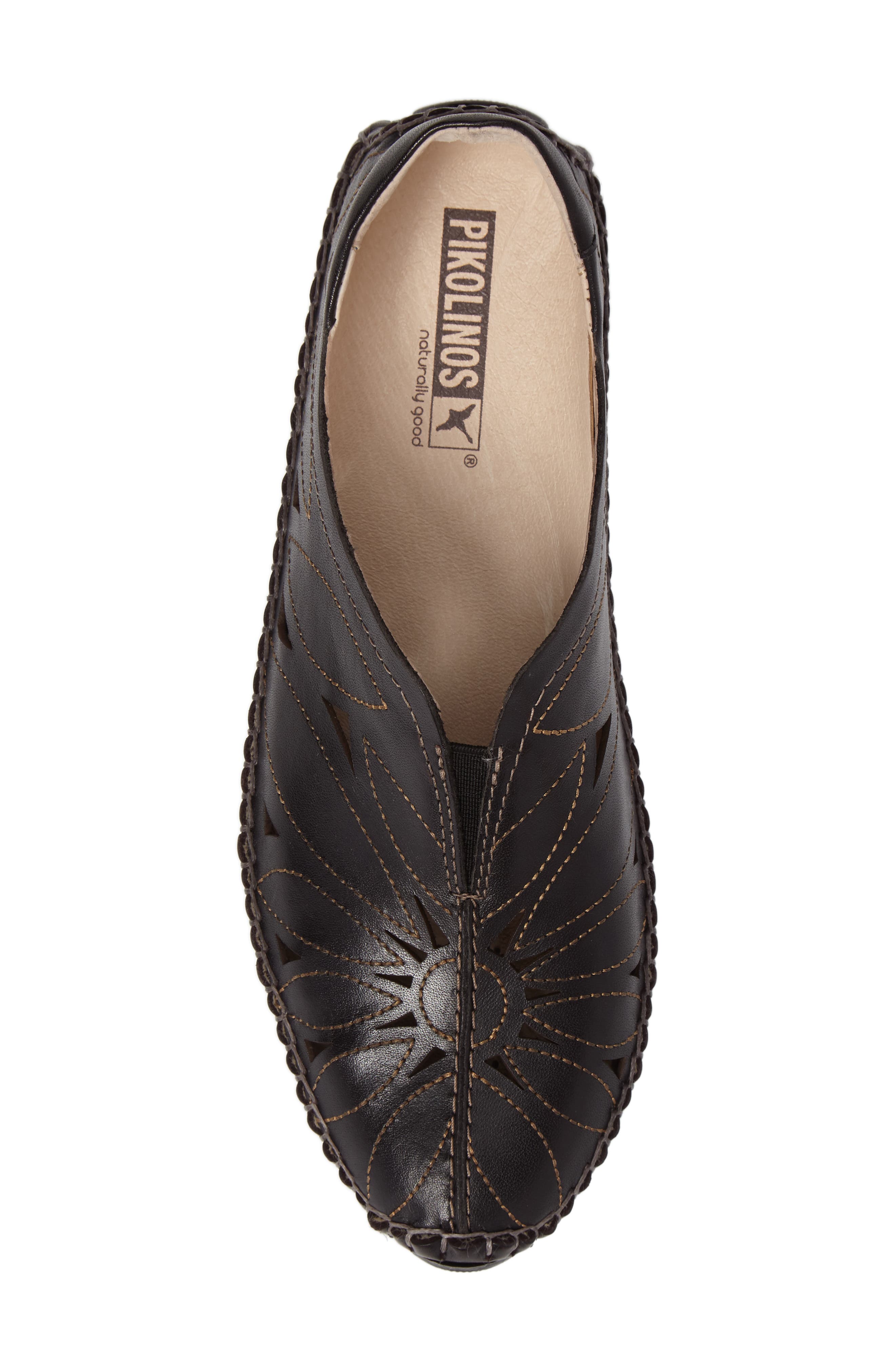 'Jerez' Skimmer Flat, Alternate, color, BLACK BLACK