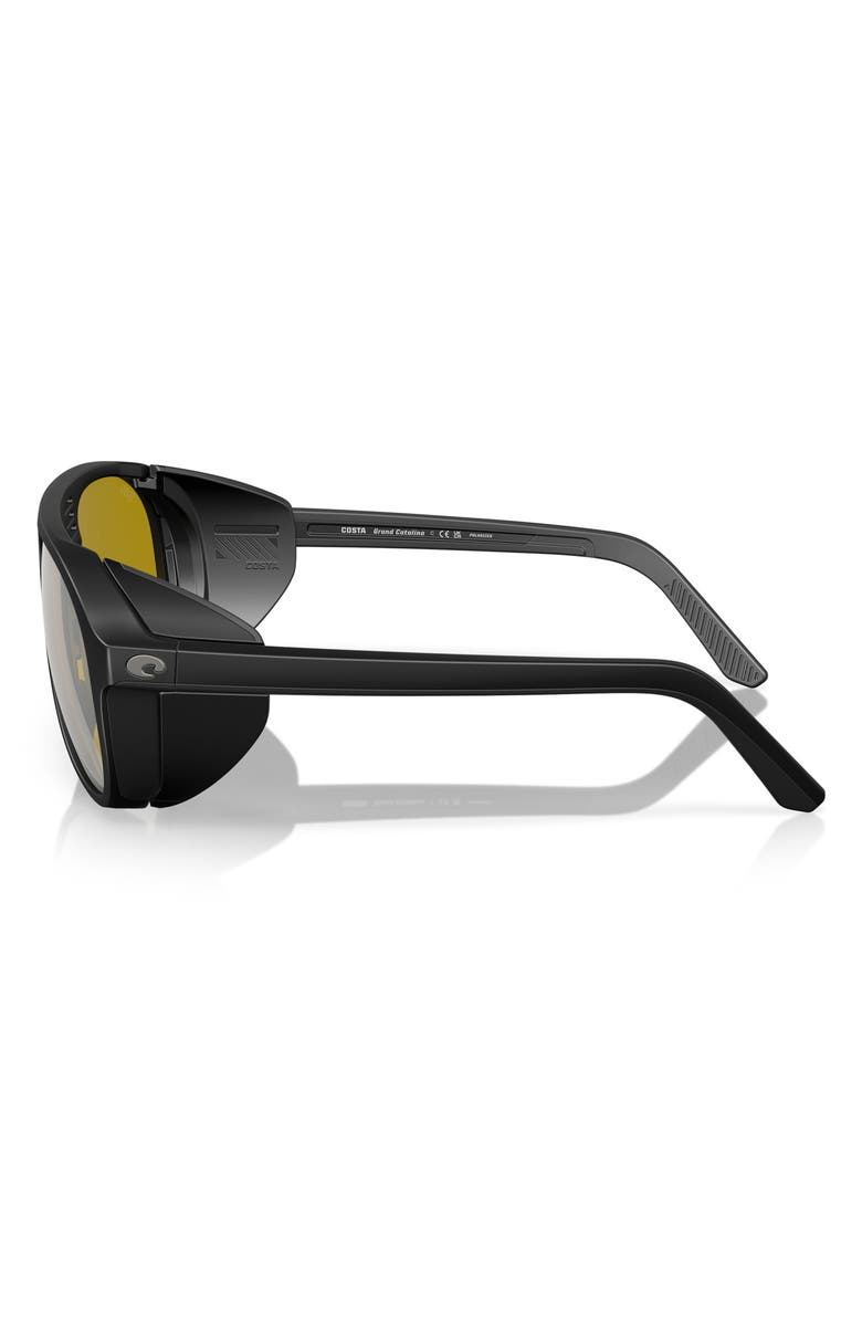 Costa Del Mar 59mm Polarized Pilot Sunglasses, Alternate, color, Black/ Sunrise Silver