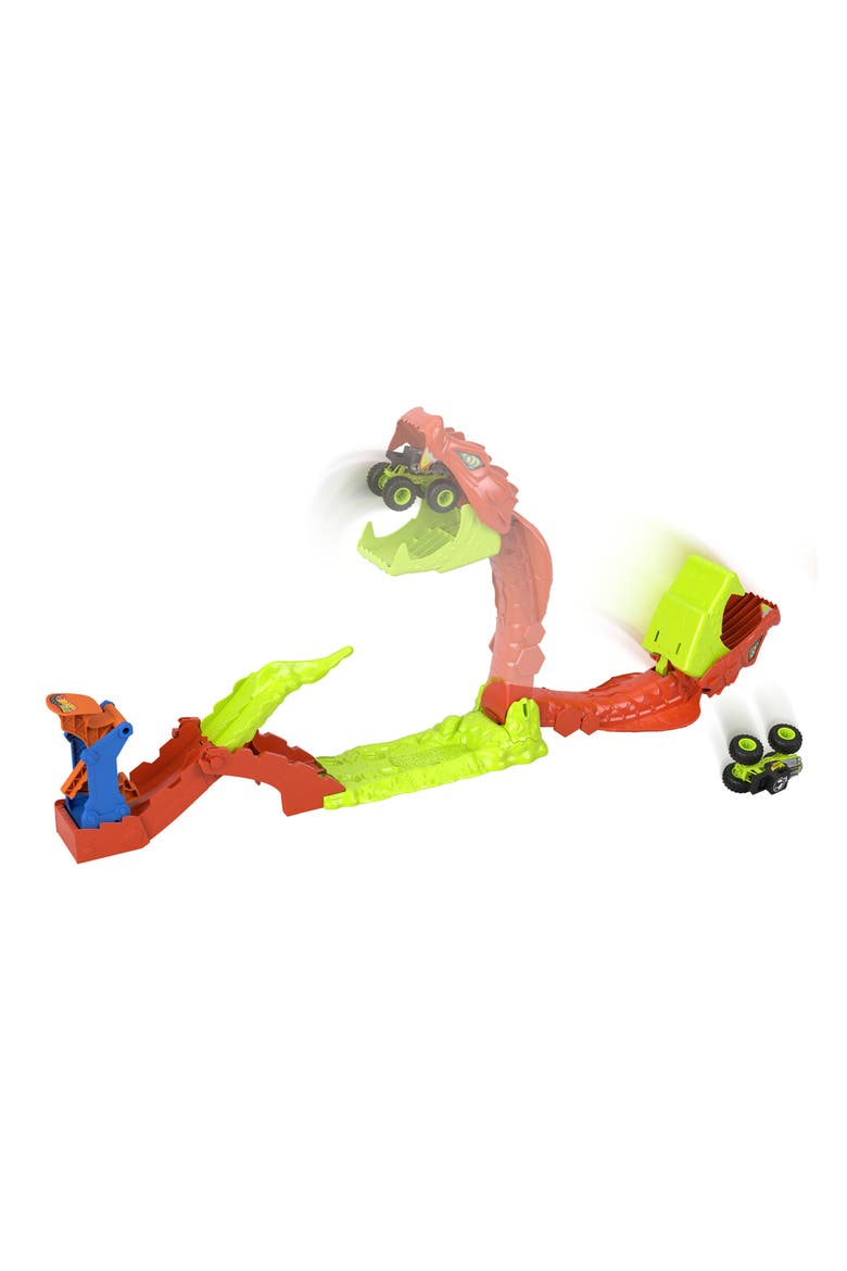 Snake Slam Takedown™ Toy Set & 1 Bone Shaker™ Toy Truck in 1:64 Scale, Alternate, color, NONE