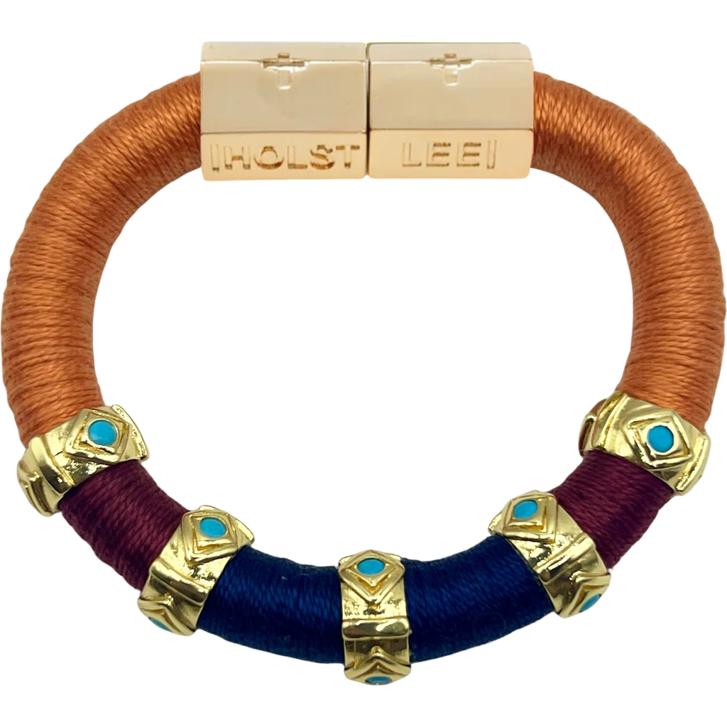 Holst + Lee Holst+lee Evil Eye Colorblock Bracelet In Multi