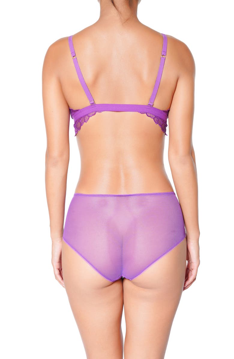 Huit Symphonie Lace Shorty Briefs, Alternate, color, Purple