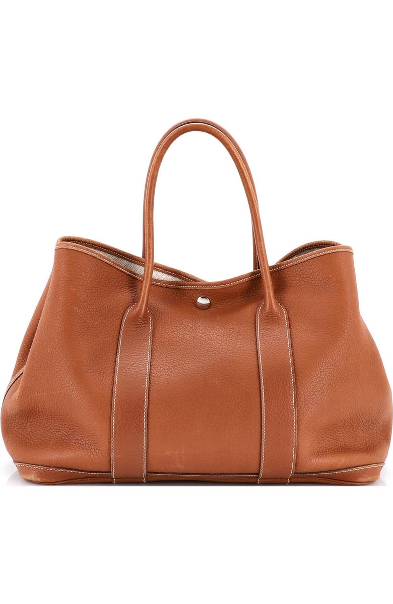 Pre-Owned Hermes Garden Party Tote Leather 36, Alternate, color, Gold