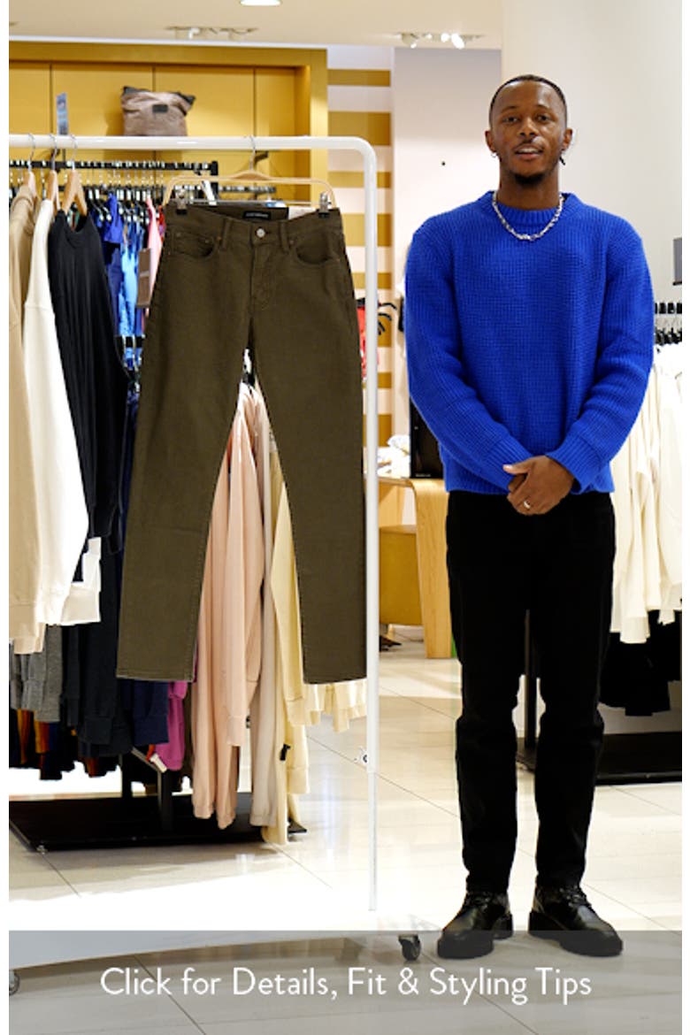 410 Athletic Straight Leg Brushed Twill Pants video