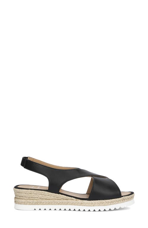 Aquatalia Adelina Napa Crisscross Slingback Espadrilles In Black