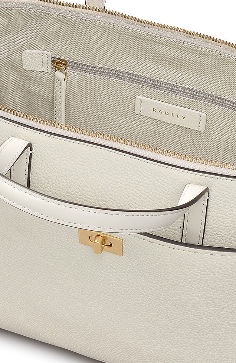 Radley Brook Avenue Medium Zip Top Satchel Bag, Alternate, color, Chalk