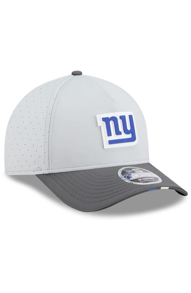 New Era Men's New Era Gray/Graphite New York Giants 2025 NFL Training Camp A-Frame 9FORTY Adjustable Hat, Alternate, color, Gray