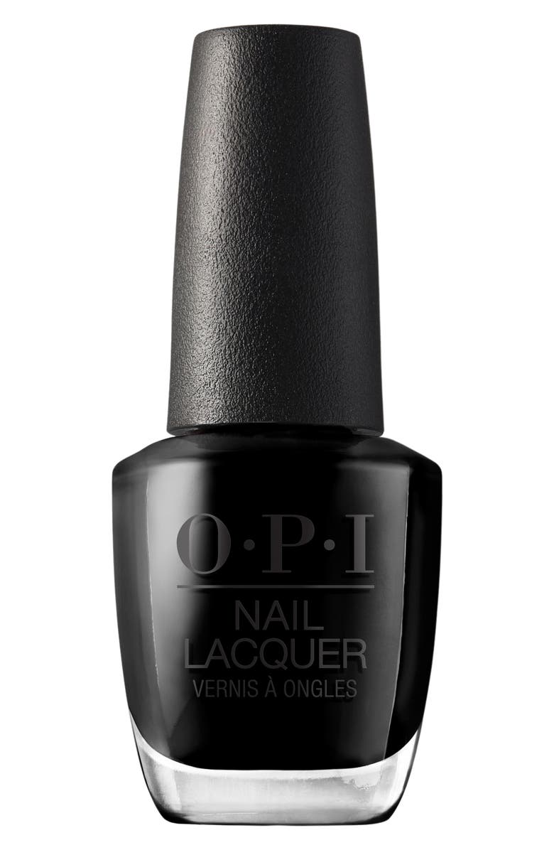 OPI Nail Lacquer, Main, color, Black Onyx