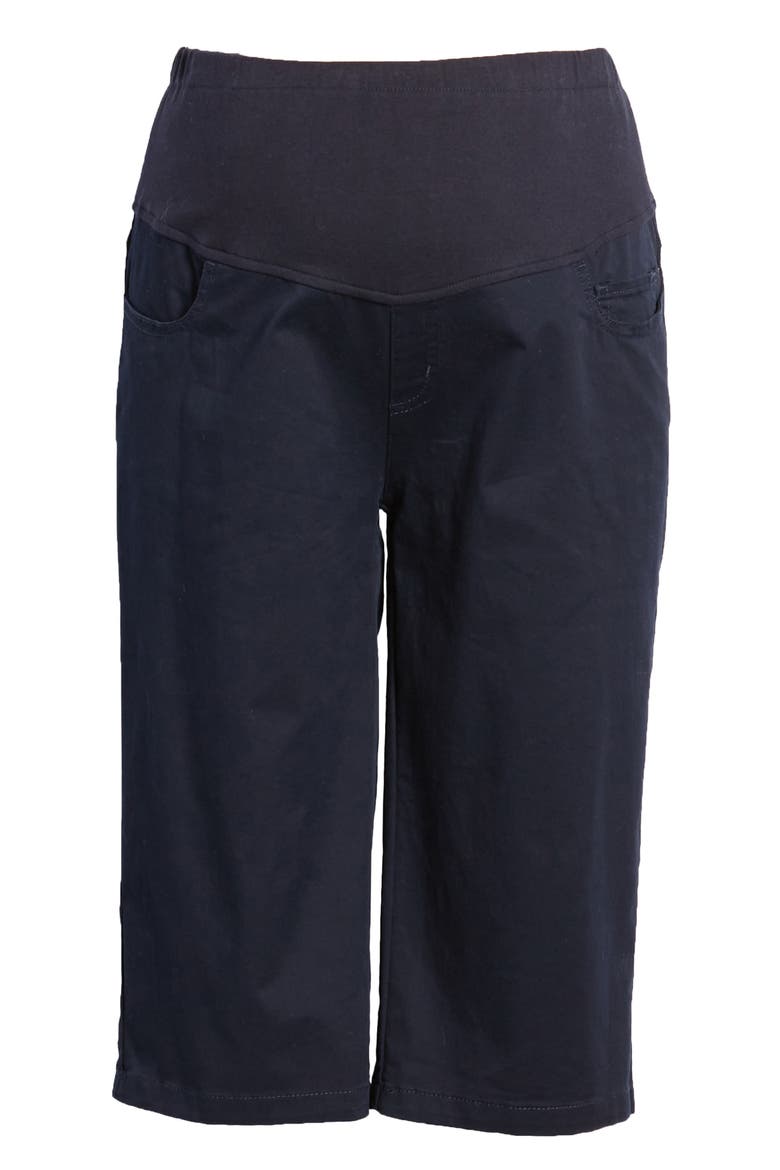 Knee Length Maternity Shorts, Alternate, color, NAVY