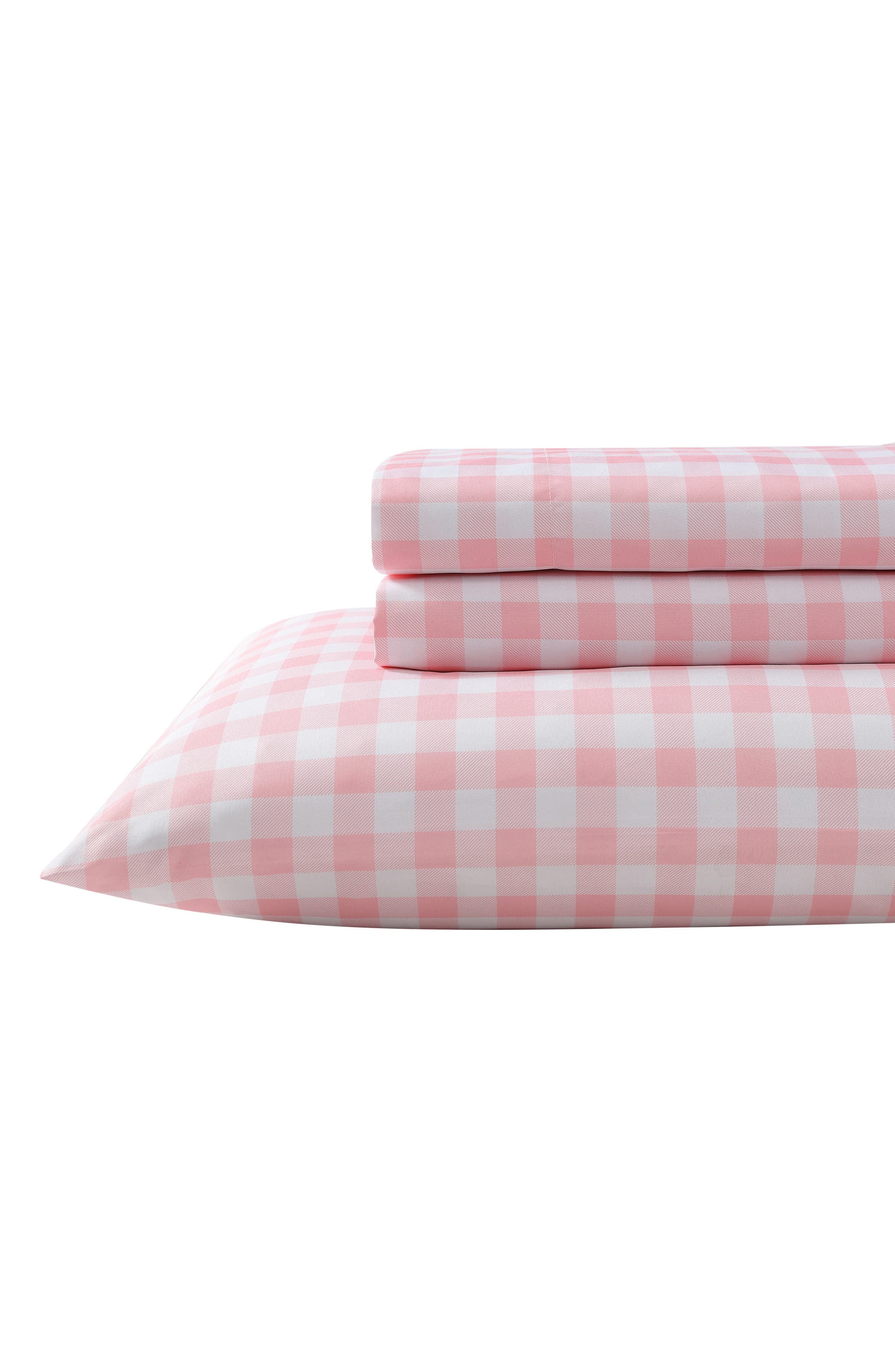 Eddie Bauer Poppy Plaid Microfiber Sheet Set
