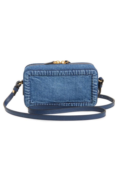 Shop Valentino Garavani Mini Alltime Denim Shoulder Bag