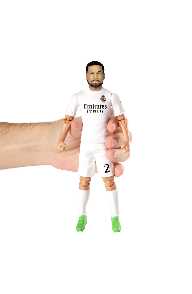 Banbo Toys SOCKERS Real Madrid CF Dani Carvajal 8" Collectible Soccer Action Figure, Alternate, color, NO COLOR