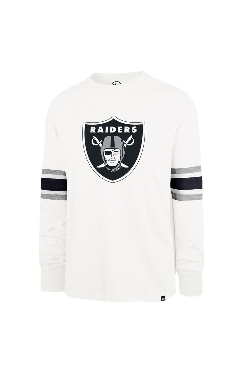 '47 Men's '47 White Las Vegas Raiders Gridiron Premier Brex Long Sleeve T-Shirt, Alternate, color, White