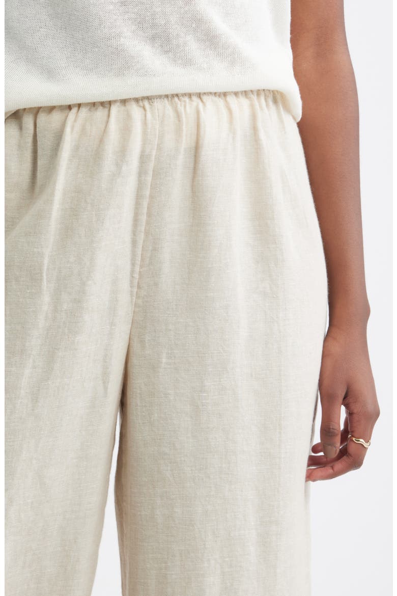 Wide Leg Linen Pants, Alternate, color, FLAX