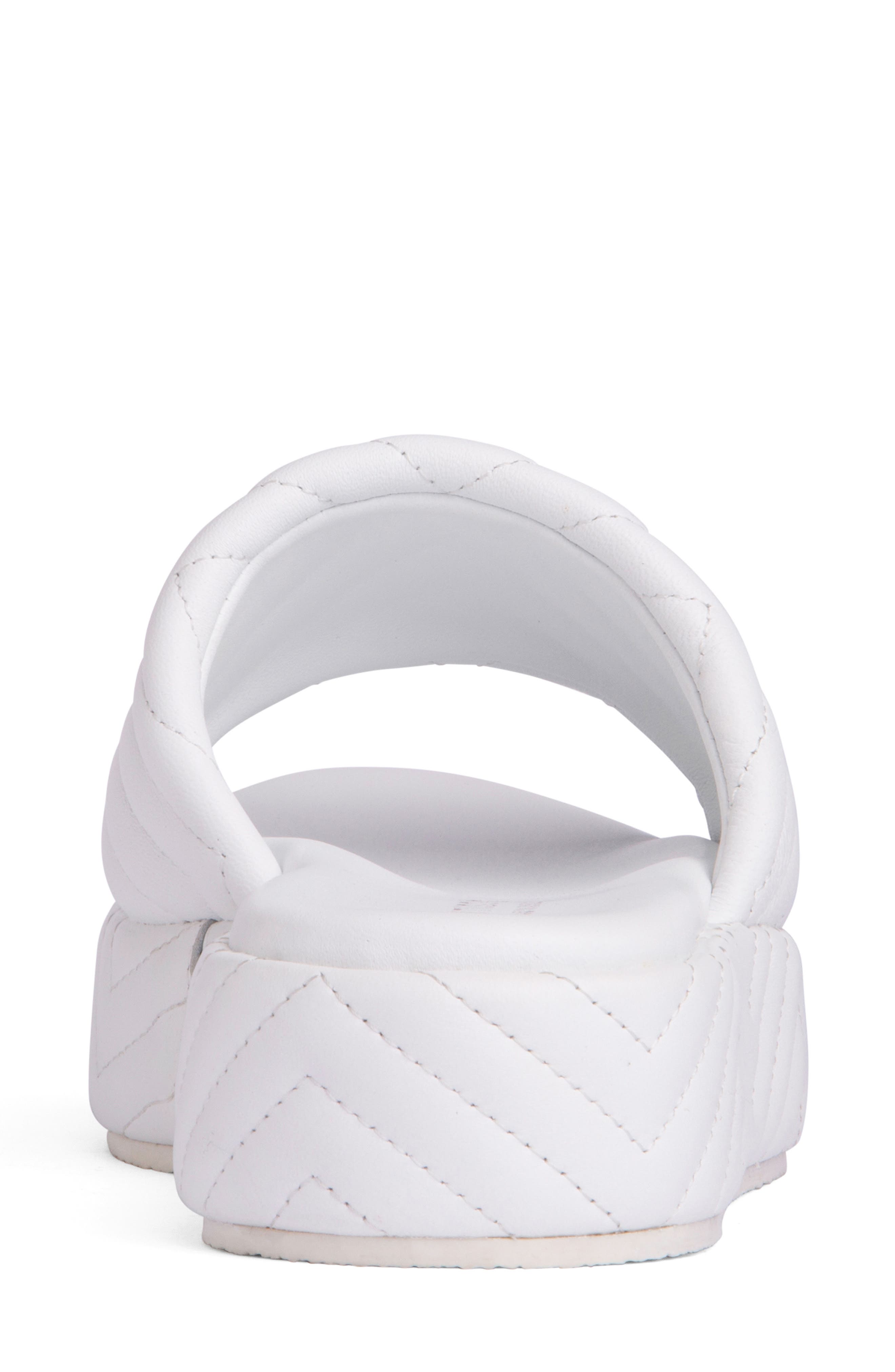 Deedee Platform Slide Sandal, Alternate, color, WHITE