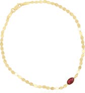 The Lovery Fine Jewelry Garnet Disco Chain Bracelet
