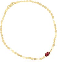 The Lovery Fine Jewelry Garnet Disco Chain Bracelet
