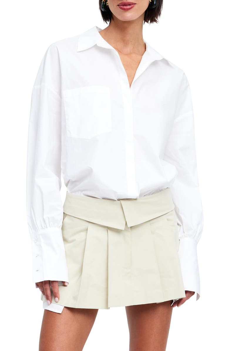 LIONESS Dad Poplin Shirt, Main, color,