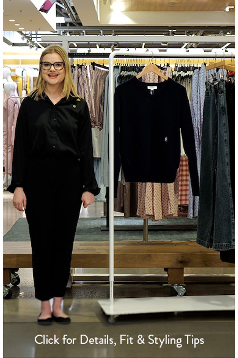 SRC Monogram Cashmere & Wool V-Neck Sweater video