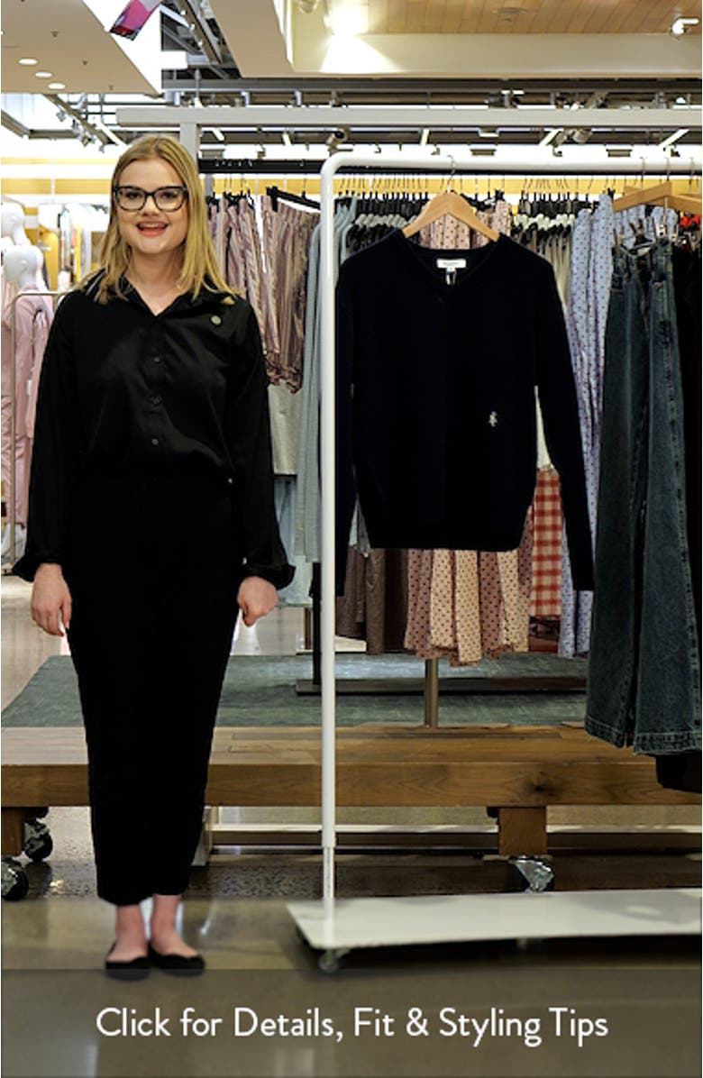 SRC Monogram Cashmere & Wool V-Neck Sweater, sales video thumbnail