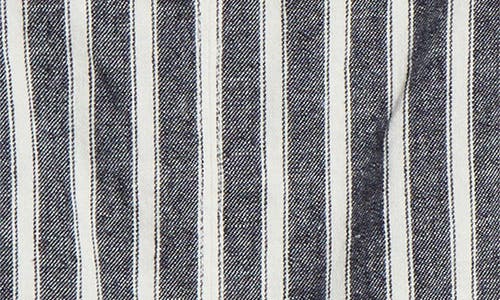 MADEWELL MADEWELL STRIPE SQUARE NECK LINEN & COTTON TANK 