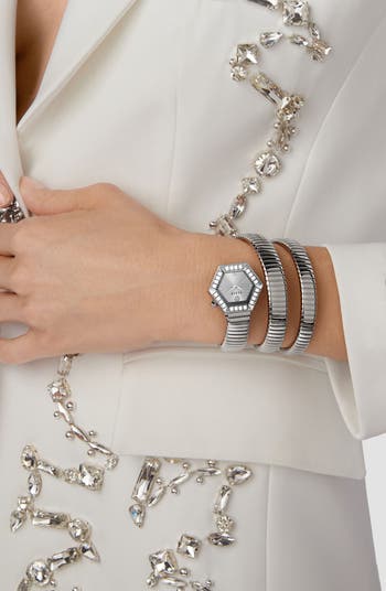 腕時計その他 Philipp Plein $Nake Hexagon Bracelet Watch Philipp Plein Womens Watches | Direct Luxury