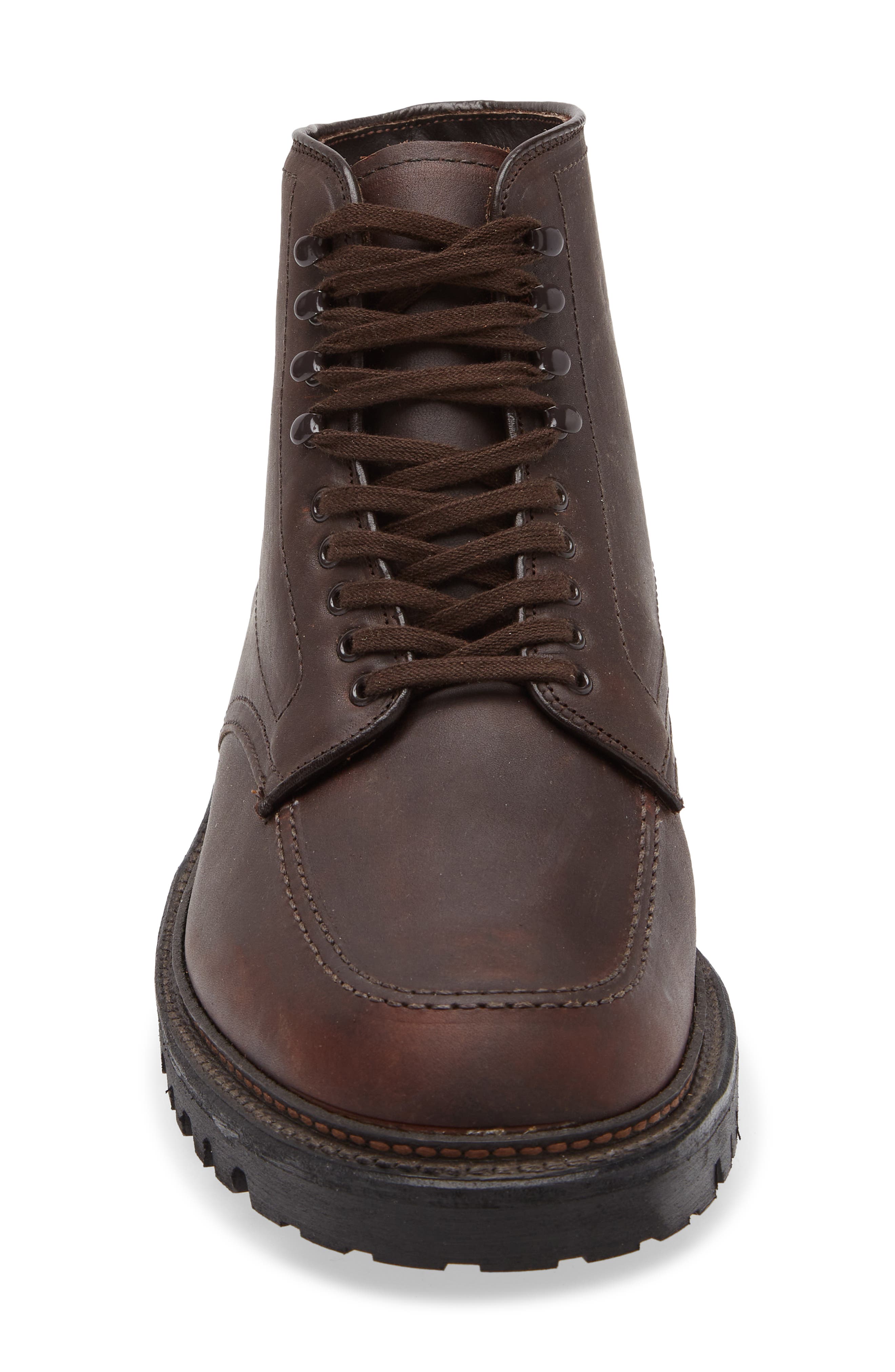 Alden Rugged Work Boot, Alternate, color, Dark Brown Kudu