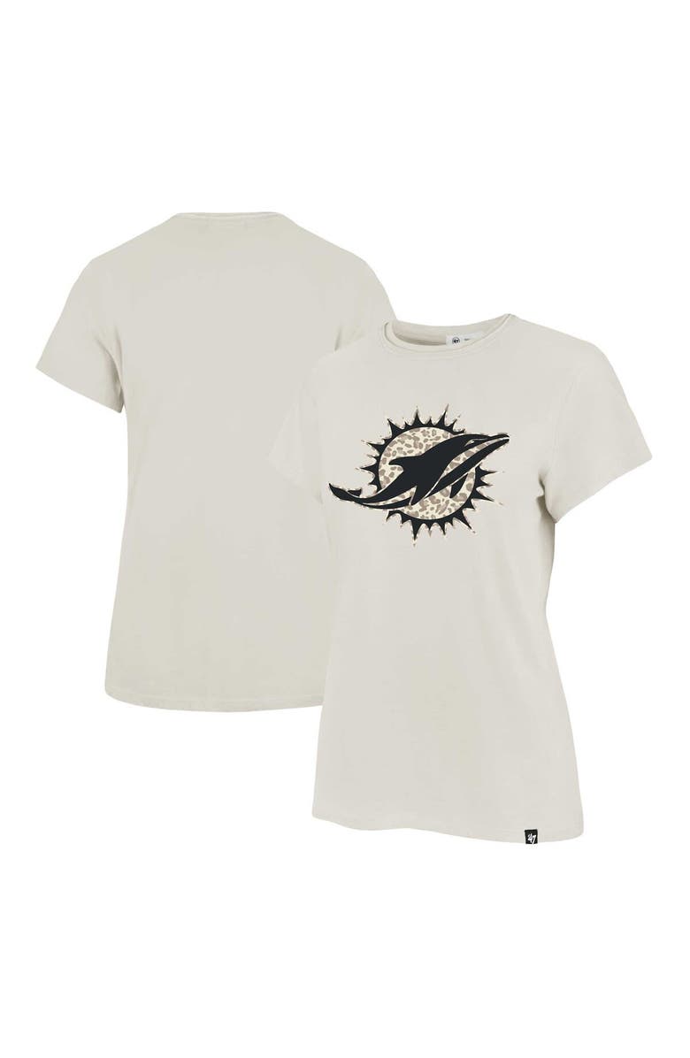'47 Women's '47 Cream Miami Dolphins Panthera Frankie T-Shirt, Main, color, Cream