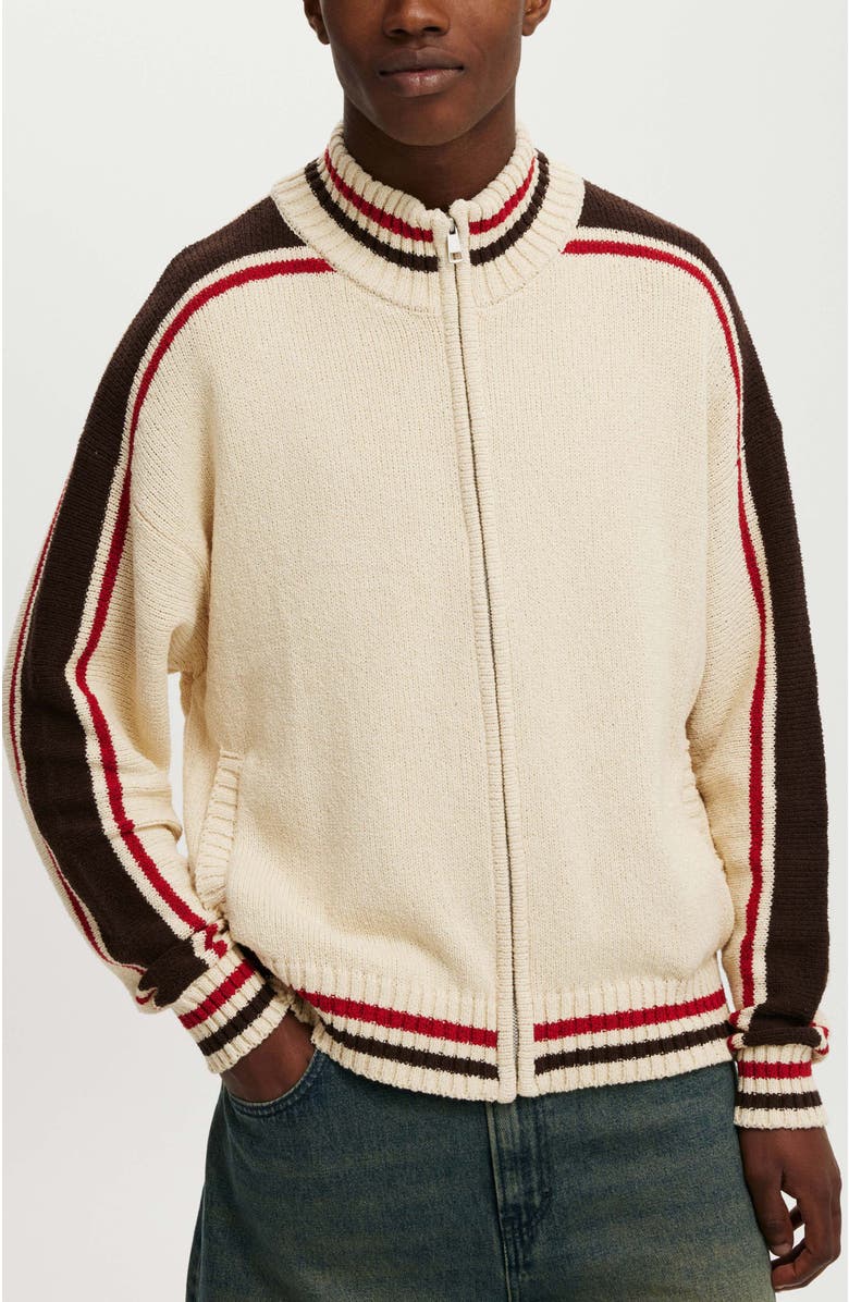 Cotton On Men's Knitted Bomber, Main, color, 