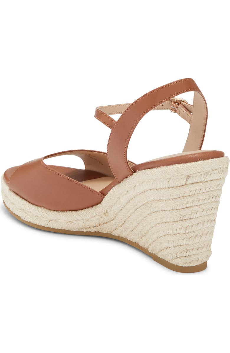 Stuart Weitzman Tia Wedge Sandal, Alternate, color, Saddle