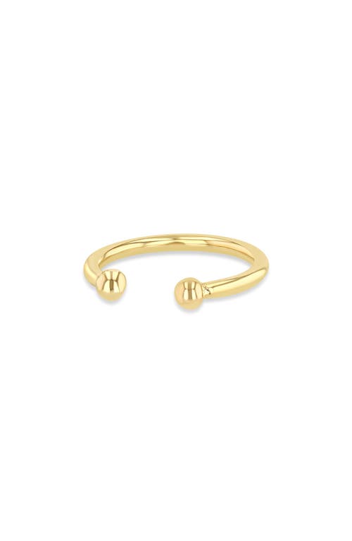 Zoë Chicco Zoè Chicco Single Round Wire Ear Cuff In Gold