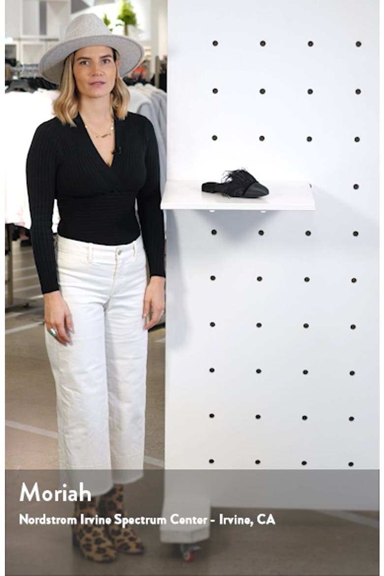 The Lovebird Feather Trim Mule video