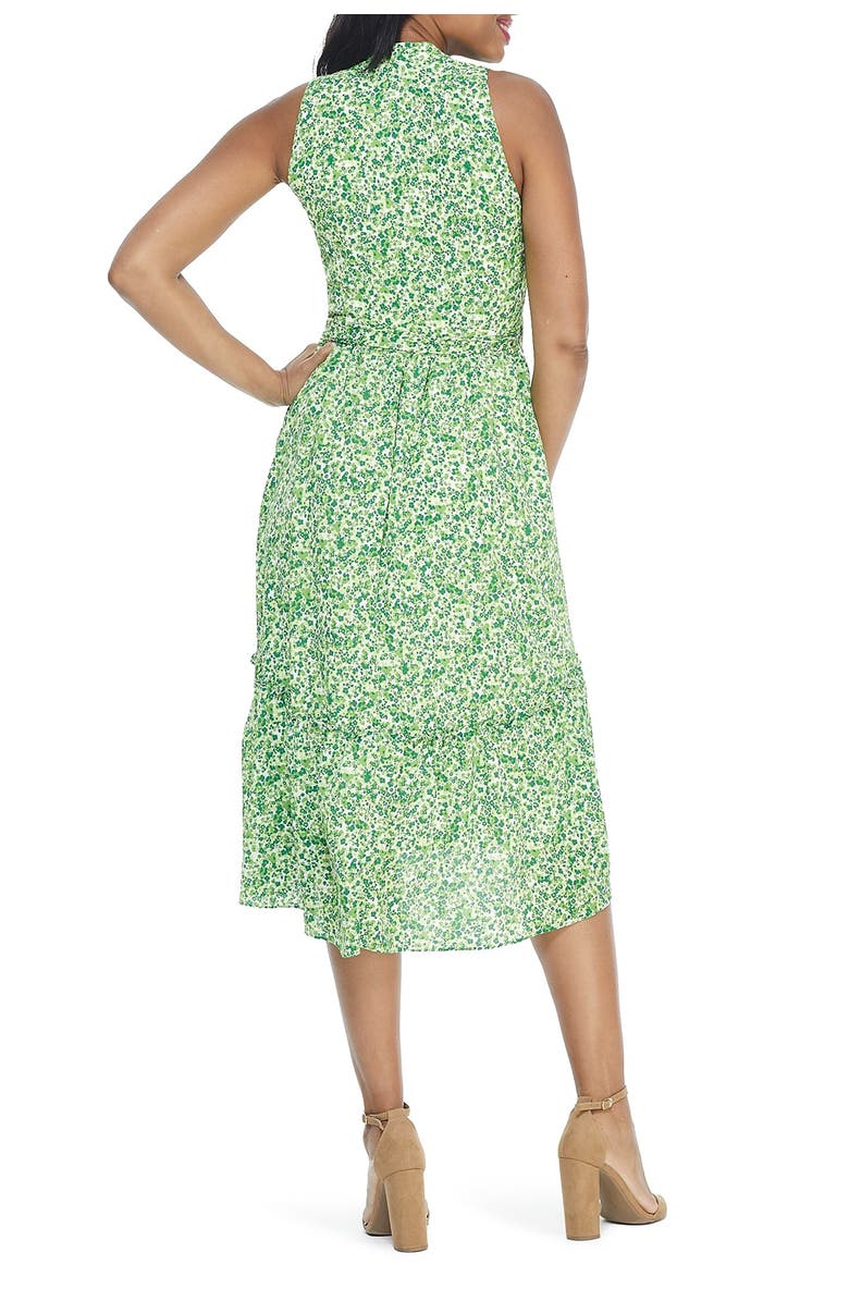 London Times Ditsy Print Midi Dress, Alternate, color, 