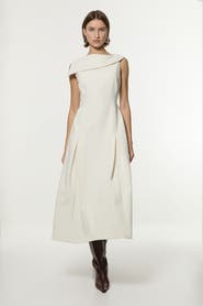 Karen Millen Asymmetric Neck Tailored Dress