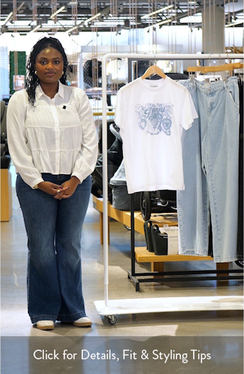 Embroidered Logo Organic Cotton T-Shirt, sales video thumbnail