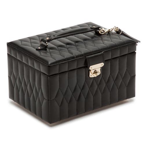 Wolf Caroline Medium Jewelry Case In Black