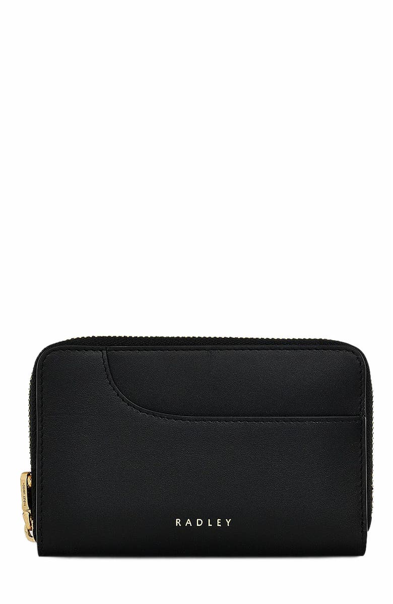 Radley Pockets Medium Zip Around Wallet, Main, color, Black