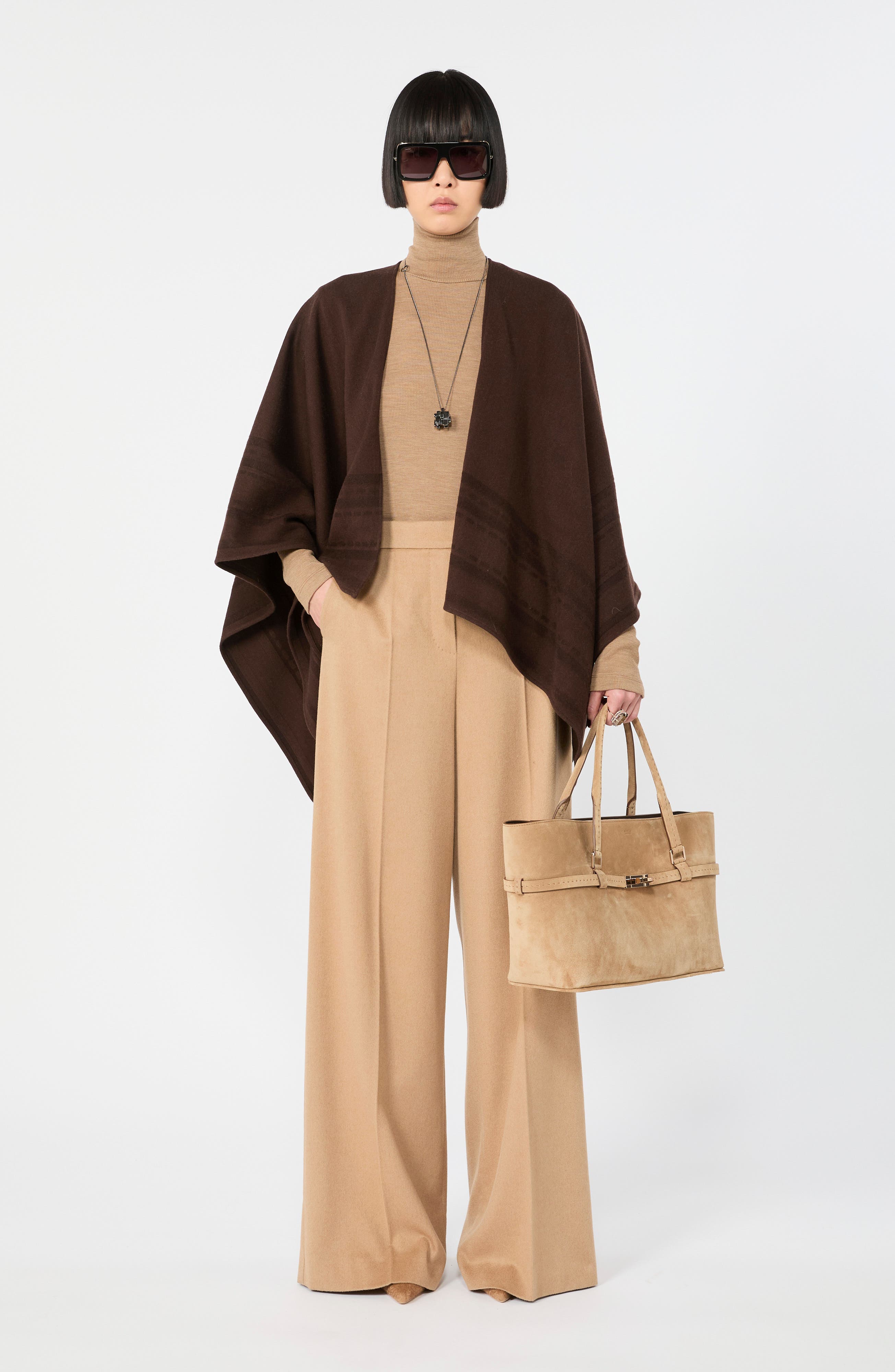 Margaux Soft Suede Tote, Alternate, color, BEIGE