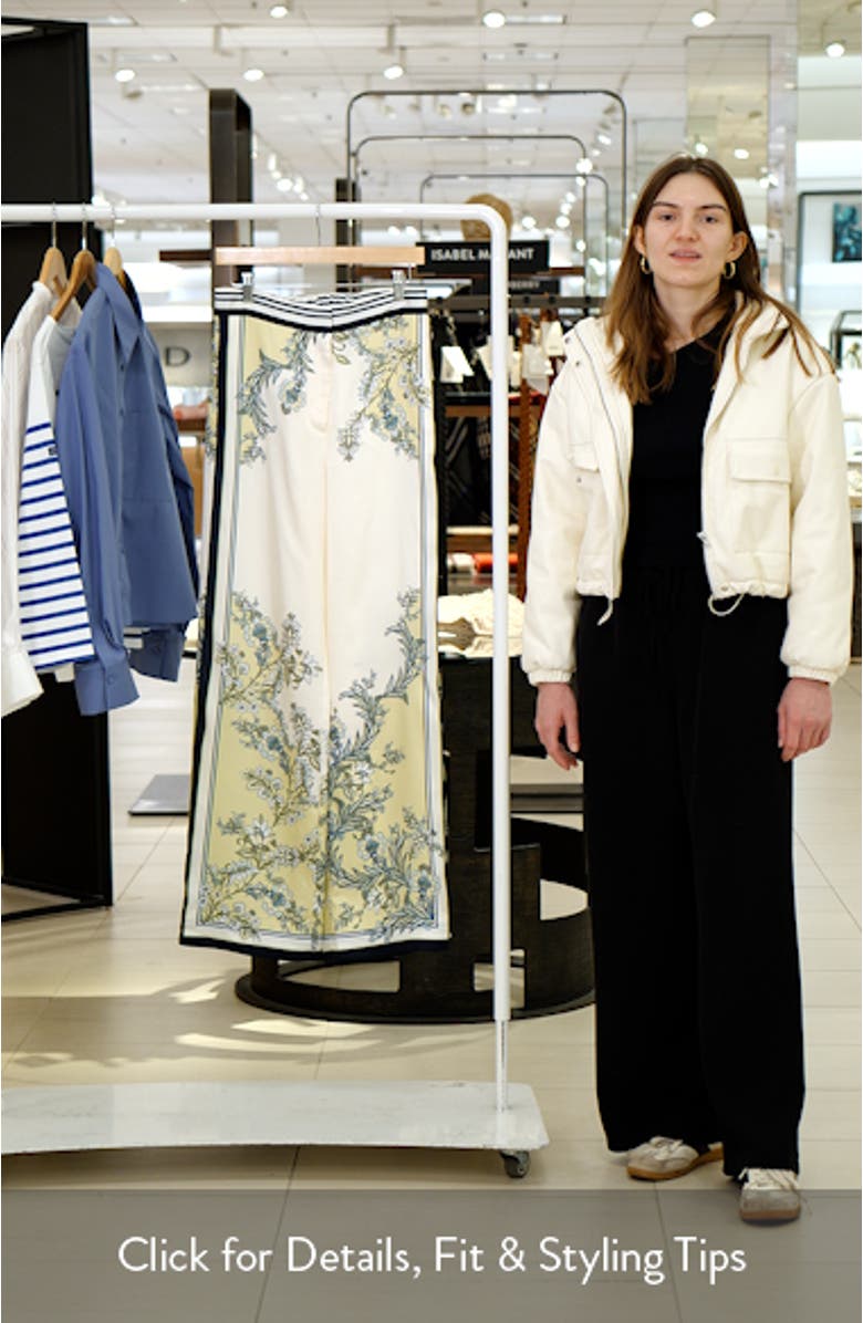 Grigore High Waist Wide Leg Floral Print Pants, sales video thumbnail