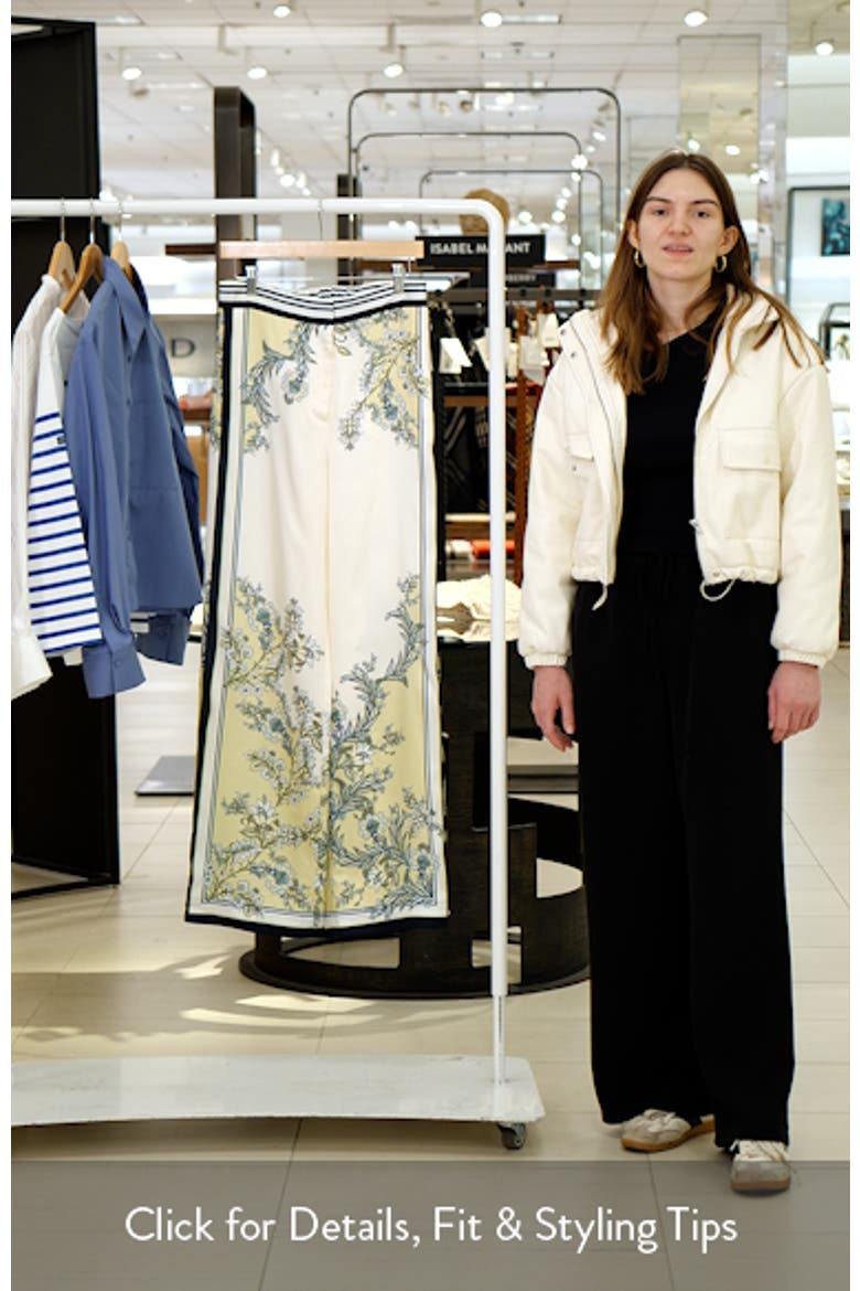 Grigore High Waist Wide Leg Floral Print Pants video