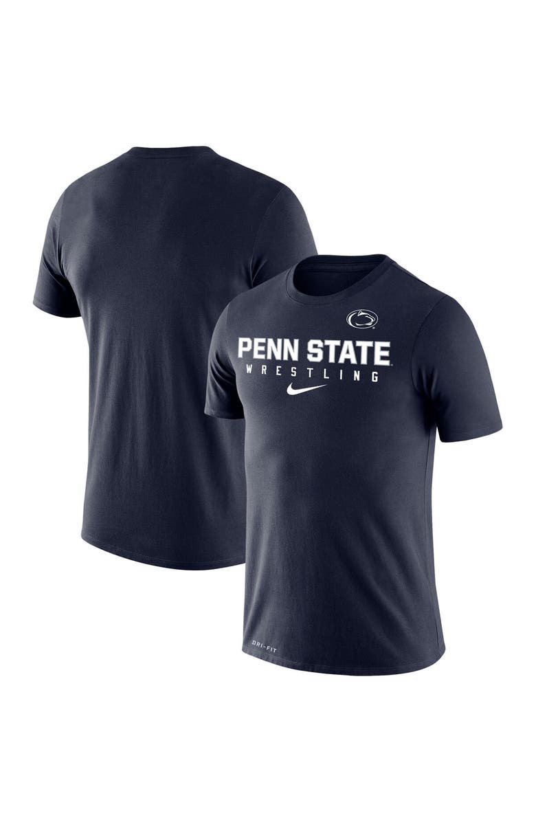 Nike Men's Nike Navy Penn State Nittany Lions Wrestling Legend Performance T-Shirt, Main, color,