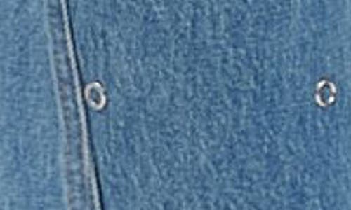 Daze Westward High Waist Ankle Barrel Leg Jeans In Blue