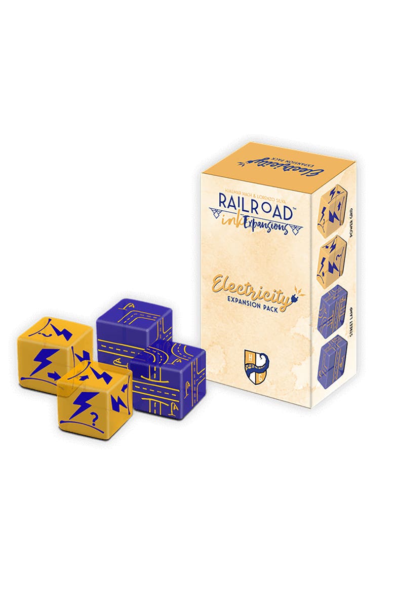 Horrible Guild Railroad InK Electricity Expansion Pack, 1+ Players, Alternate, color, Multicolored